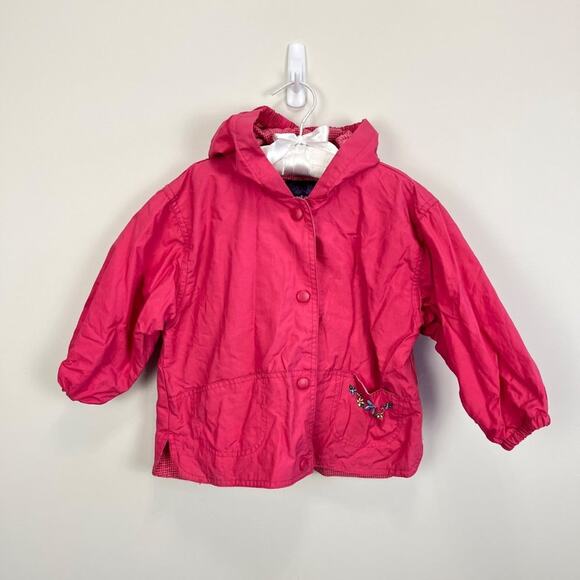 Vintage Carter's Hooded Pink Jacket 24 Months - Picture 1 of 11